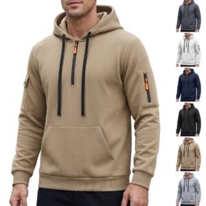 Men's Waffle Knit Henley – Short Sleeve, Contrast Pocket